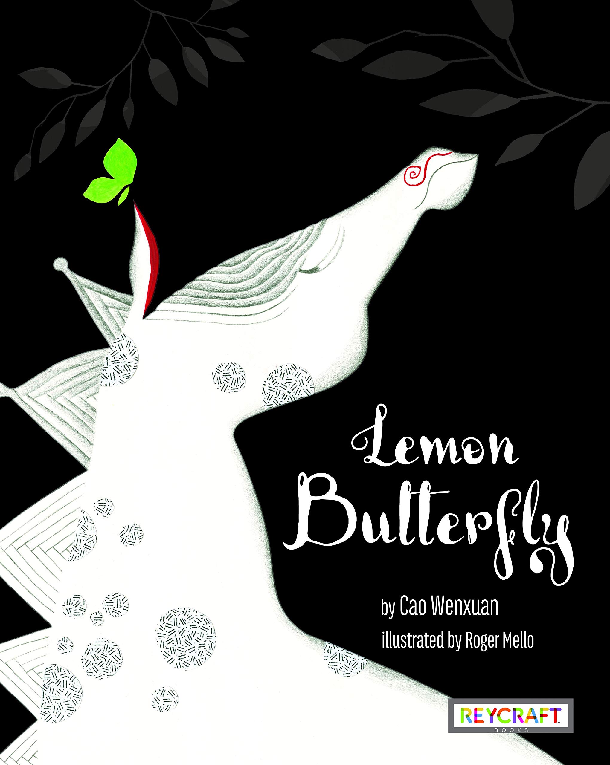 Cover of Lemon Butterfly featuring an illustration of a white horse on a black background.