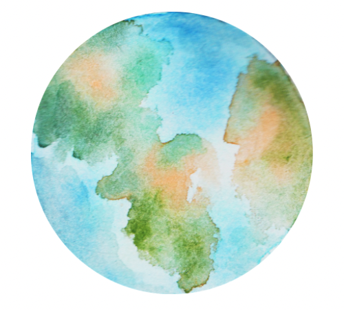 Hero Image for My Kids Read the World featuring watercolor illustration of a globe.