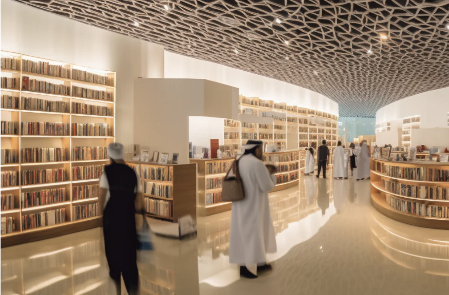 Post image for Hamad Bin Khalifa University Press (HBKU Press) featuring a photo inside of an ornate library-like location.