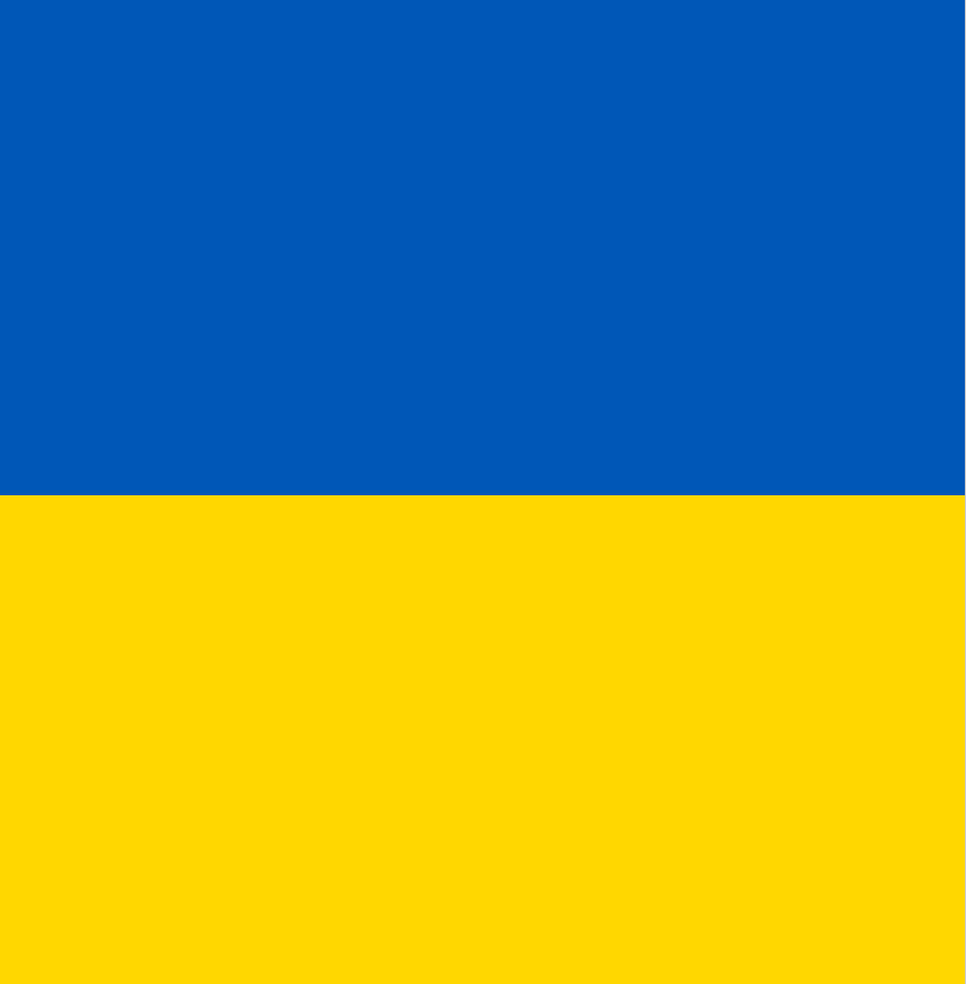 blue and yellow flag of Ukraine